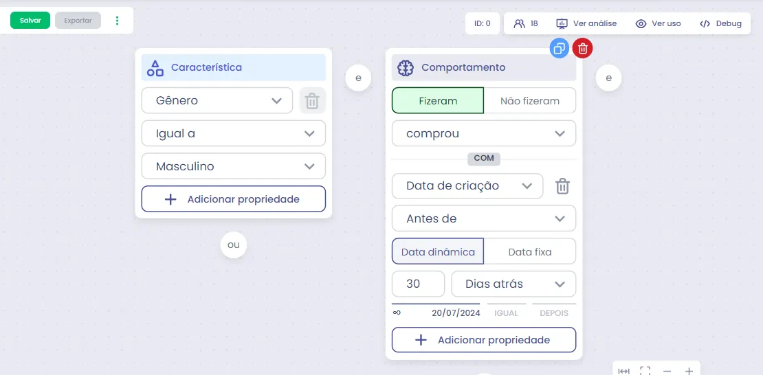 Segmentação da Base no CRM da Dito